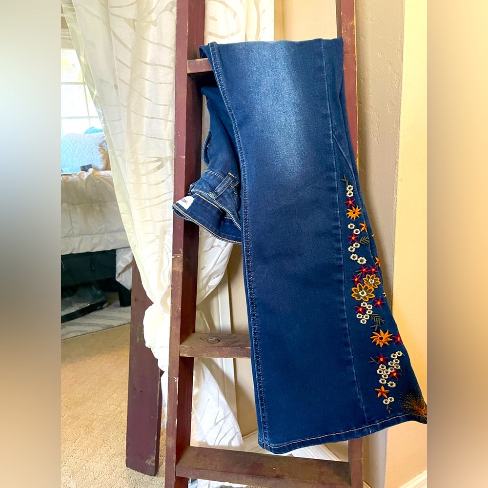 Embroidered Bell Bottoms